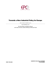 Towards a New Industrial Policy for Europe