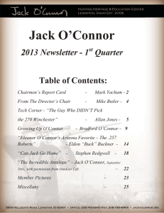 1st Quarter - the Jack O`Connor® Center
