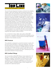 BPE Products BPE Certified Fittings