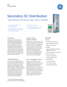 Secondary DC Distribution