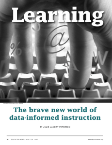 The brave new world of data-informed instruction