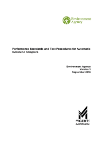 Performance standards and test procedures for automatic