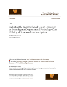 Evaluating the Impact of Small-Group Discussion on Learning in