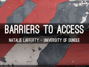 Barriers to Access - NHSHEScot - 23Jun14