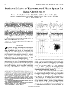 Statistical Models of Reconstructed Phase Spaces for Signal