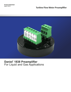 Daniel® 1838 Preamplifier For Liquid and Gas Applications