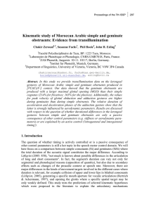 Kinematic study of Moroccan Arabic simple and geminate obstruents