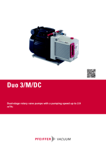 Duo 3/M/DC - Pfeiffer Vacuum