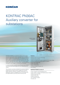 KONTRAC PN30AC Auxiliary converter for substations