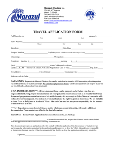 travel application form