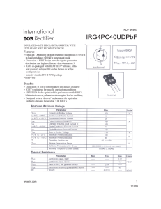 IRG4PC40UDPbF - Mouser Electronics