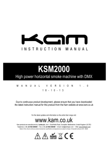 Kam KSM2000 manual v1 18-10-13