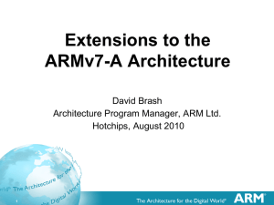 Extensions to the ARMv7-A Architecture