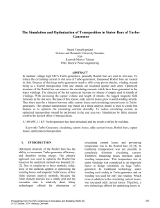 The Simulation and Optimization of Transposition in Stator Bars of