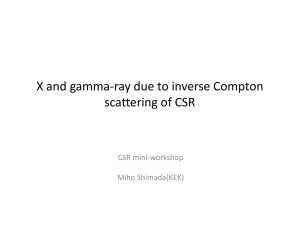 X and gamma-ray due to inverse Compton scattering of CSR