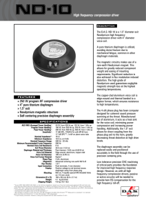 ND-10High frequency compression driver