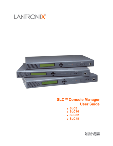 SLC Console Manager User Guide