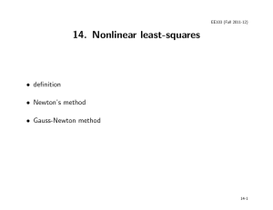 14. Nonlinear least