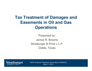Tax Treatment of Damages and Easements in Oil and Gas Operations