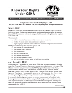 osha - know your rights