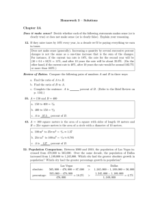 Homework 3 – Solutions Chapter 3A