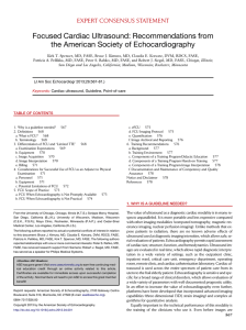 Focused Cardiac Ultrasound - American Society of Echocardiography