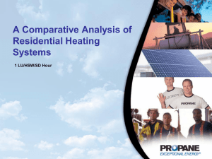 A Comparative Anaylsis of Residential Heating Systems