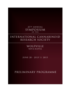 ICRS 2015 - The International Cannabinoid Research Society