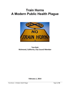 Train Horns A Modern Public Health Plague