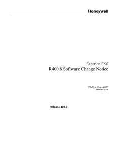 R400.8 Software Change Notice