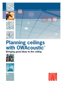 Planning ceilings with OWAcoustic®