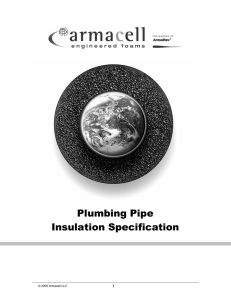Plumbing Pipe Insulation Specification