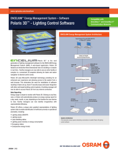 Polaris 3D™ - Lighting Control Software
