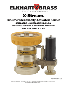 X-Stream - ATEX Industrial Electric Nozzle Manual