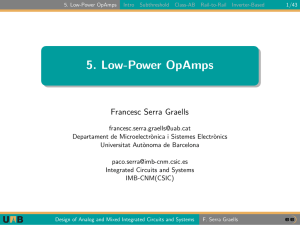 5. Low-Power OpAmps