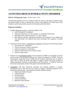 attention-deficit/hyperactivity disorder