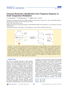 Chemical Mechanism Identification from Frequency Response to