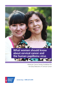 What women should know about cervical cancer