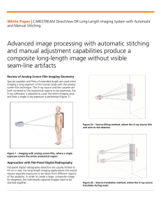 DR Long-Length Imaging System with Automatic and Manual Stitching