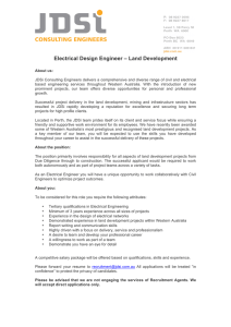 Electrical Design Engineer – Land Development