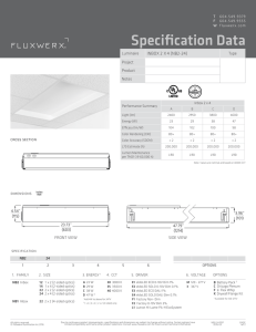 Specification Data
