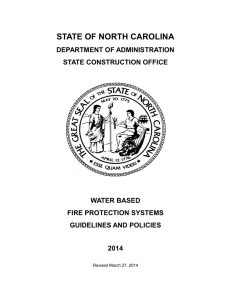 Water Based Fire Protection Systems Guidelines
