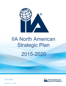 IIA North American Strategic Plan 2015-2020