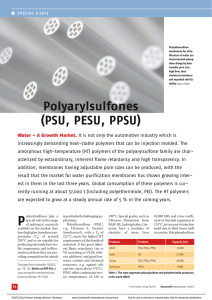 Polyarylsulfones (PSU, PESU, PPSU)