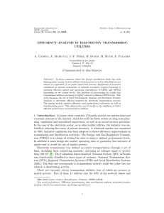 Efficiency Analysis in Electricity Transmission Utilities