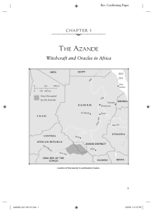 THE AZANDE Witchcraft and Oracles in Africa