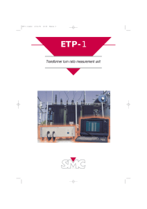 Transformer turn ratio measurement unit ETP
