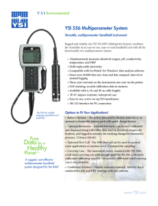 YSI 556 Multiparameter System - Fondriest Environmental, Inc.