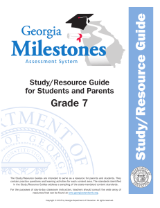 Study/ Resource Guide - Georgia Department of Education
