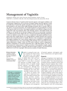 Management of Vaginitis - American Academy of Family Physicians